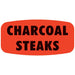 Charcoal Steaks Label