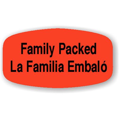 Family Packed / La Familia Embalo Label
