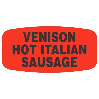 Venison Hot Italian Sausage Label