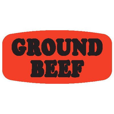 Ground Beef Label