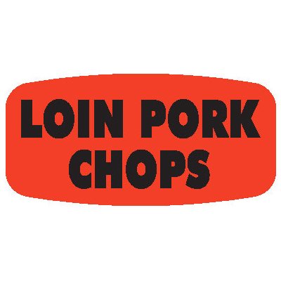 Loin Pork Chops Label