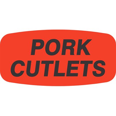 Pork Cutlets Label