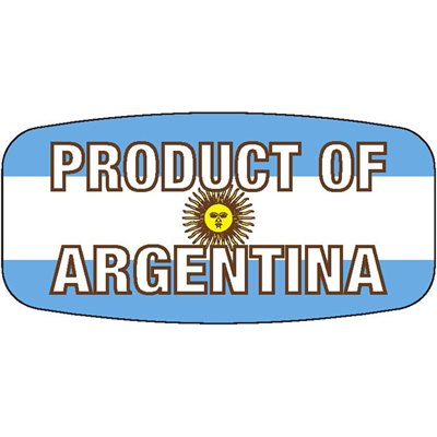 Product of Argentina Label