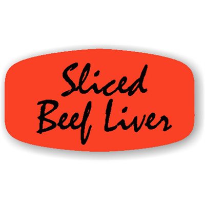 Sliced Beef Liver Label