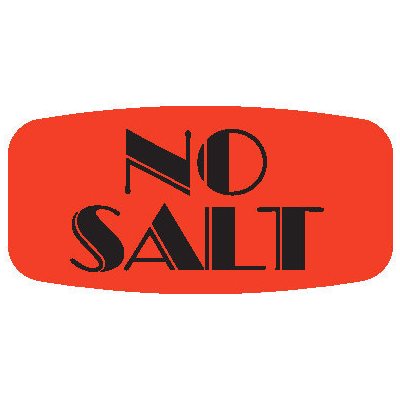 No Salt Label