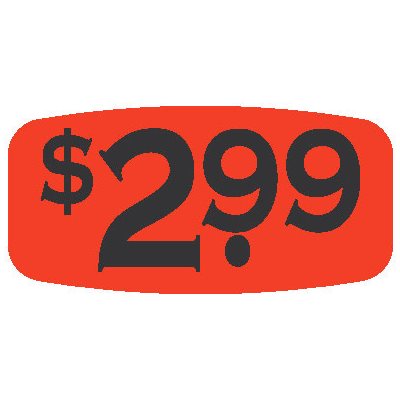 $2.99 Label