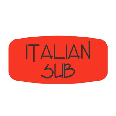 Italian Sub Label