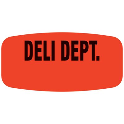 Deli Dept. (write on) Label
