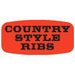Country Style Ribs Label