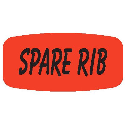 Spare Rib Symbol Spare Rib Label | Roll of 1,000 – Print.Save.Repeat.