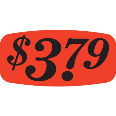 $3.79 Label