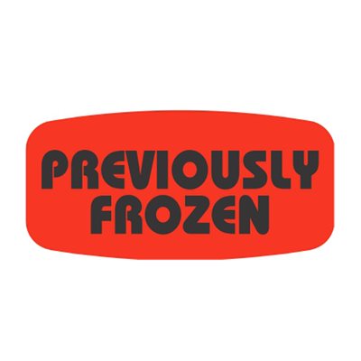 Previously Frozen Label