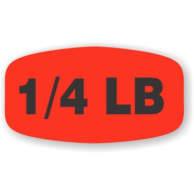 1/4 lb Label