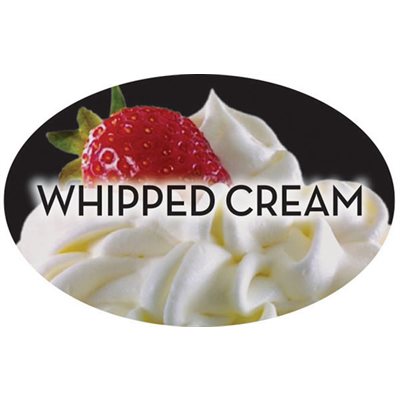 Whipped Cream Label