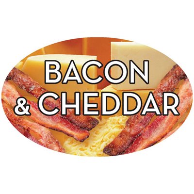 Bacon & Cheddar Label | Roll of 500 – Print.Save.Repeat.