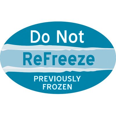 Do Not Refreeze Keep Frozen Label | Roll of 500 — PrintSaveRepeat.com
