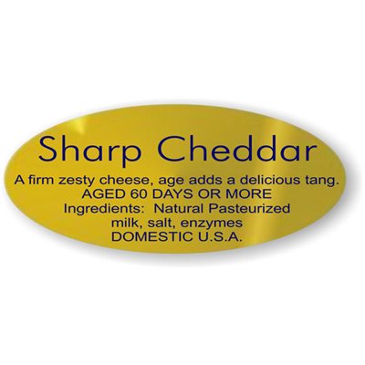Sharp Cheddar w/ ing Label