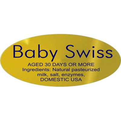 Baby Swiss w/ ing Label