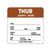 Thur Jueves Jeudi Prep / Use By Label
