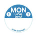 Mon 1 Lunes / Lundi Label