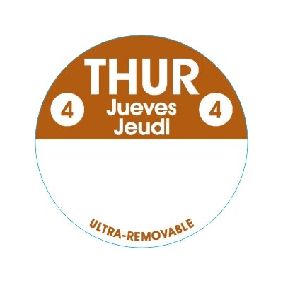 Thur 4 Jueves / Jeudi Label