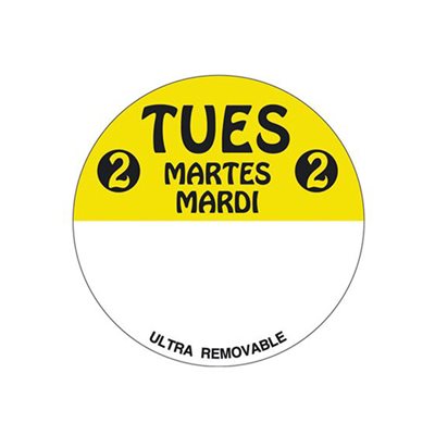 Tues 2 Martes Mardi Label