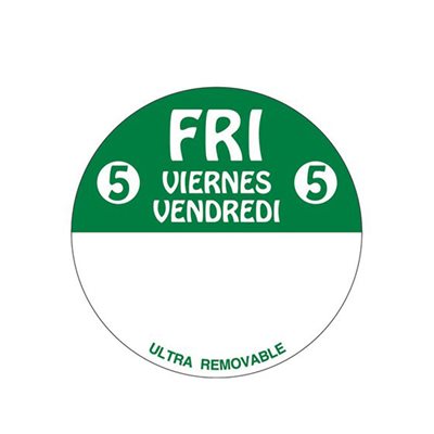 Fri 5 Viernes Vendredi Label