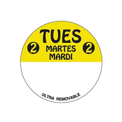 Tues 2 Martes Mardi Label