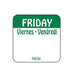 Friday Viernes VendRedi Label