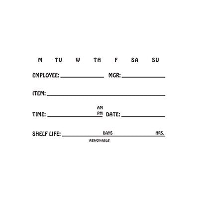 7 Day Generic Label