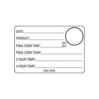 Cook Chill (2hr temp / 4hr temp) Label