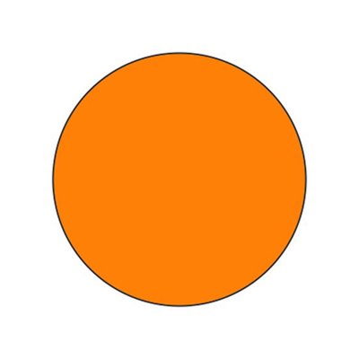 Orange (Blank) Label