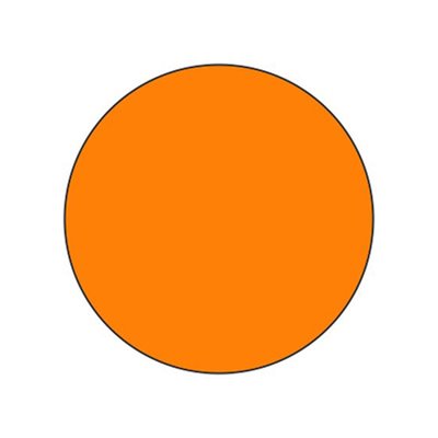 Orange (Blank) Label