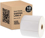 4" x 2" Direct Thermal Labels | 1" Core | 750 Roll | 10 Pack