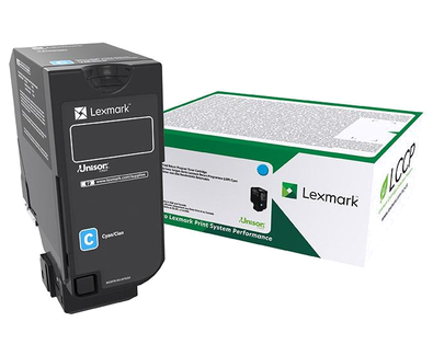 OEM Lexmark 74C1HC0 Cyan High Yield Toner Cartridge for CS725 [12,000 Pages]