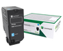 OEM Lexmark 74C1HC0 Cyan High Yield Toner Cartridge for CS725 [12,000 Pages]