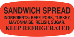 Sandwich Spread(w/ing-Turkey)  Label | Roll of 1,000