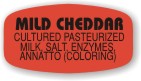 Mild Cheddar w/ing  Label | Roll of 1,000