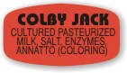 Colby Jack w/ing  Label | Roll of 1,000
