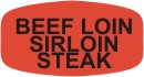 Beef Loin Sirloin Steak  Label | Roll of 1,000