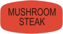 Mushroom Steak  Label | Roll of 1,000