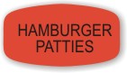 Hamburger Patties  Label | Roll of 1,000