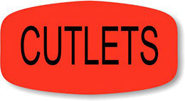 Cutlets   Label | Roll of 1,000