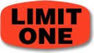 Limit One  Label | Roll of 1,000