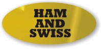 Ham and Swiss Label | Roll of 500
