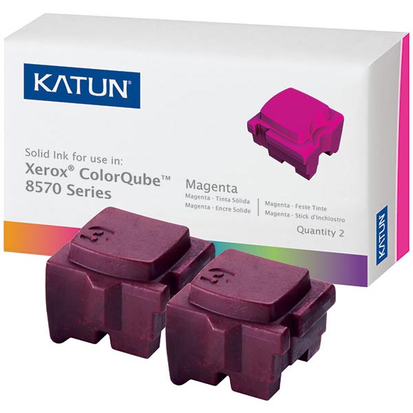 Xerox 108R00927 Magenta Compatible Solid Ink Cartridge 2-Pack for ColorCube 8570, 8580 [4,400 Pages]