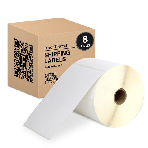 4" x 6" Direct Thermal Labels | 1" Core | 450 Roll | 8 Pack