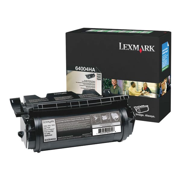 OEM Lexmark 64004HA High Yield Label Applications Toner Cartridge for T640, T642, T644 [21,000 Pages]