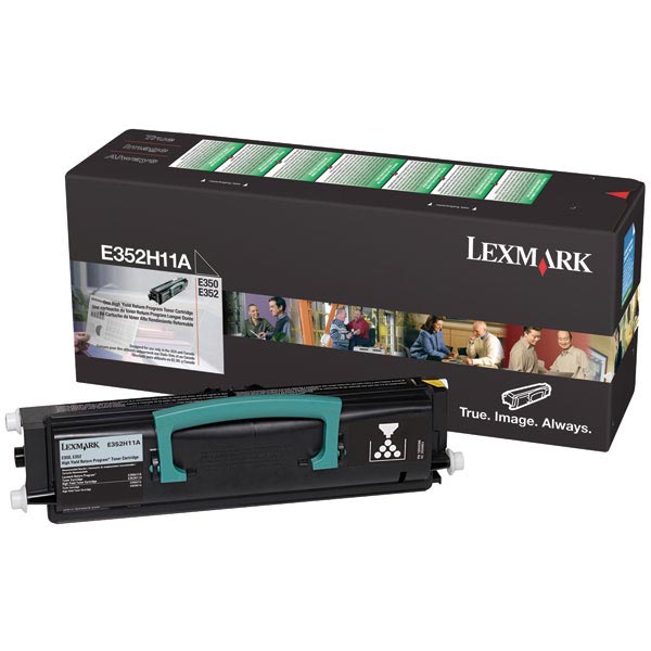 OEM Lexmark E352H11A High Yield Toner Cartridge for E350, E352 [9,000 Pages]