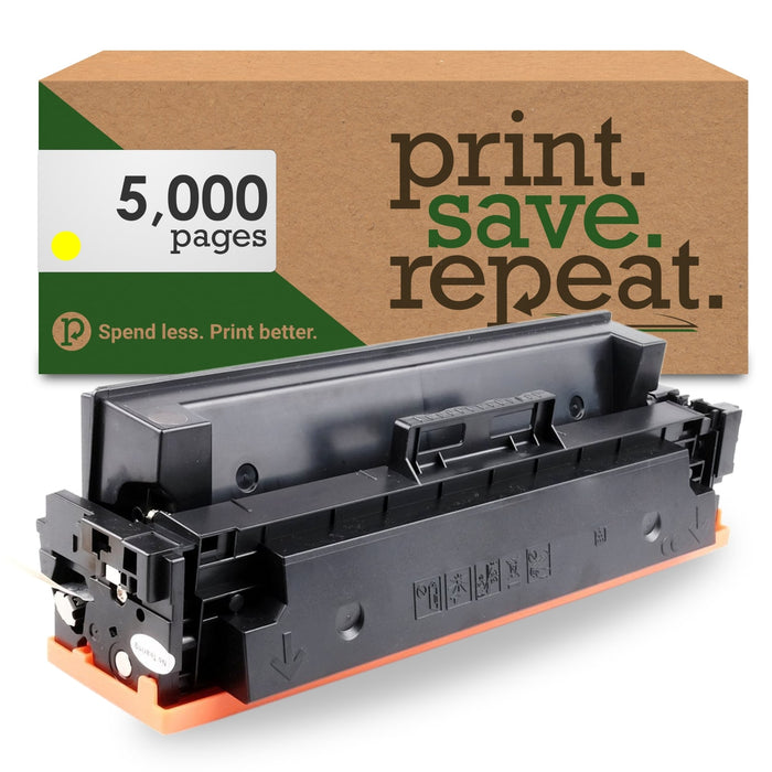 Print.Save.Repeat. HP 410X Yellow High Yield Compatible Toner Cartridge (CF412X) for M377, M452, M477 [5,000 Pages]